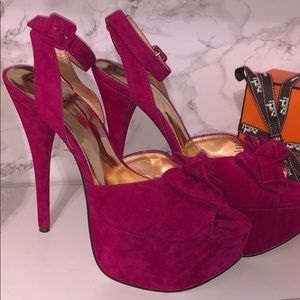 Pink High Platform Heels